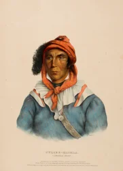 TULCEE-MATHLA. A SEMINOLE CHIEF., from History of the Indian Tribesof North America.