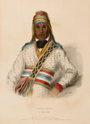 YOHOLO-MICCO. A CREEK CHIEF., az Észak-Amerika indián törzseinek története című kötetből.