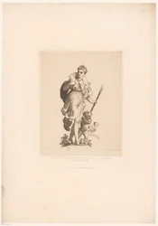 Diana na de jacht A tükrök díszítésének töredéke H. M. A császárné fürdőszobájában az Elysée-palotában (cím a tárgyon) Modern rézkarcok: eredeti és kiadatlan (sorozat címe)