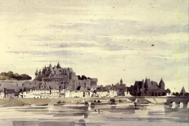 Kilátás Amboise-ra, Franciaország