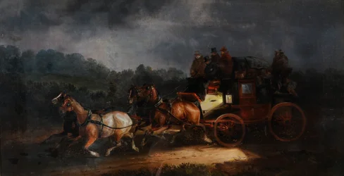 Leeds és London Royal Mail, 1835 körül (olaj, vászon)