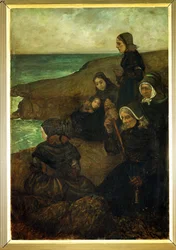 A tenger országa - triptichon, jobb oldali panel (festmény vászonra)