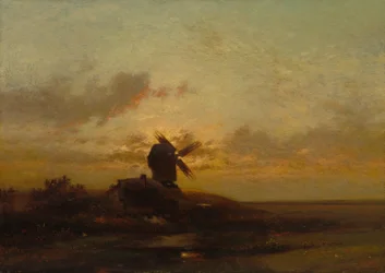 Szélmalom, 1850-es évek vége (olaj, szövet)