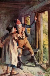 Egy rozsdás vaskapcsra mutatott, 1928.