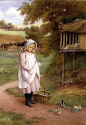 A nyulak etetése (olaj, vászon)