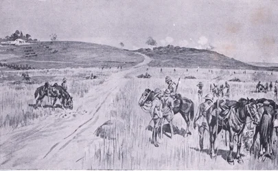 Vryheid domborműve a Pretoria után: A gerillaháborúból, amelyet a Harmsworth Bros Limited adott ki, 1901