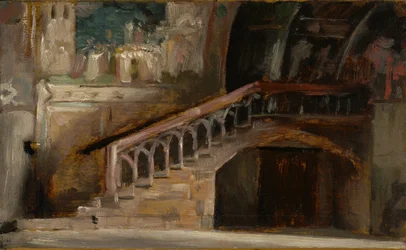 Kilátás az assisi San Francesco alsó templomban, 1876