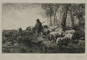 Egy sertéscsorda, 1880.