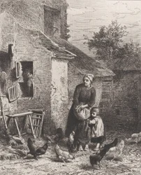 Az udvar sarka, 1864.