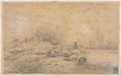Disznócsorda, c. 1845.