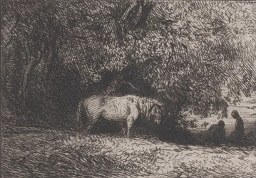 Ló a fa ága alatt, 1846.
