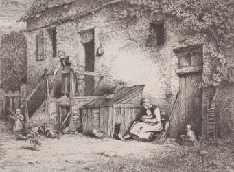 A ház előtt, 1845.