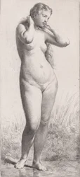 Fiatal nő a fürdőben, 1866.