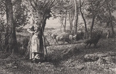 A pásztorlány, 1868.