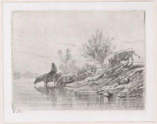 Táj marhákkal, 1848.