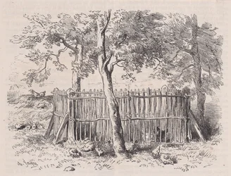 Iskolapark, Magasin Pittoresque-ből, kb. 1852.