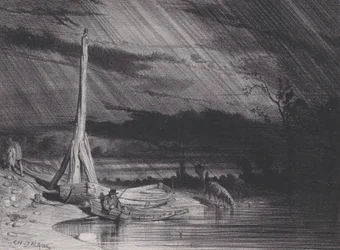 A halász, esős idő, kb. 1853.