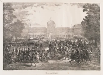 Szemle a Tuileriákról, 19. század eleje (litho)
