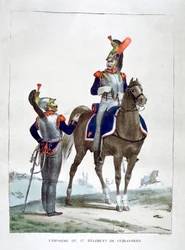 Az 1. Chasseurs ezred egyenruhája, Franciaország, 1823.