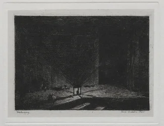 A hajókirándulás: egy fogadó belseje Egy fogadó folyosója, 1861.