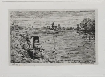 A hajókirándulás: The Cabin Boy Fishing Line Fishing, 1861.