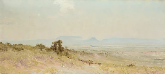 Házhegy a Llanón, 1920 körül (olaj, vászon)