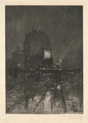 Egy esős éjszaka, Madison Square, 1890.