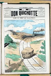A „Le Don Quijote” borítója, 111. szám, színes szatirikus
