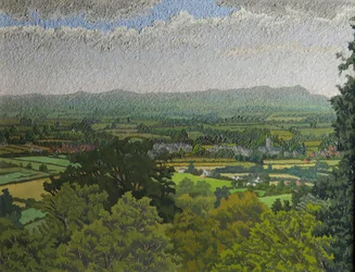 Malvern Hills, Worcestershire (olaj, vászon)