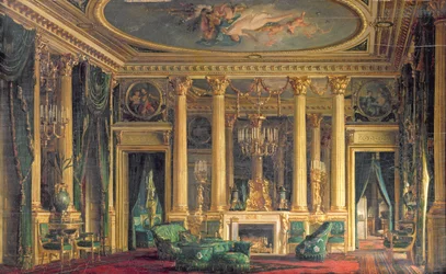 Szalon Monsieur Basile Parent szállodájában, Place Vendome, Párizs, 1866