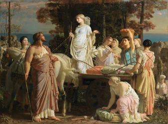 Odüsszeusz és Nauszikaá, kb. 1853