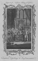 Cromwell feloszlatja a Hosszú Parlamentet, 1773.