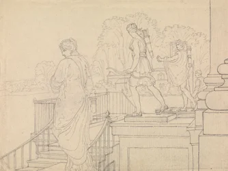 Veranda Statuaryval, Easton Neston, Northants