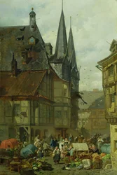 A Wernigerode-i piactér, 1861