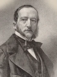 Thalberg Zsigmond zongoraművész és zeneszerző portréja 1812-1871, 1862.