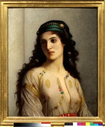 Zsidó Tangerből, Marokkóból. Charles Landelle (1812-1908) festménye