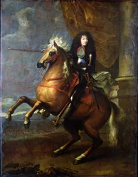 XIV. Lajos (1638-1715) lovas portréja 1668 körül