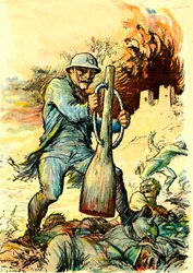 Nivelle tábornok (1856-1925) karikatúrája a "Le Rire" január 20-i számában.