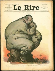 A „Le Lire” címlapja, színekben szatirikus