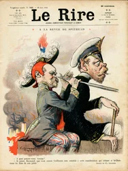 A „Le Lire” címlapja, színekben szatirikus