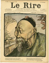 Charles Leandre (1862-1934) illusztrációja a Le Lire borítójára