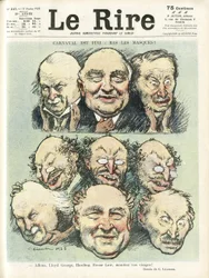 Charles Leandre (1862-1934) illusztrációja a Le Rire borítójára