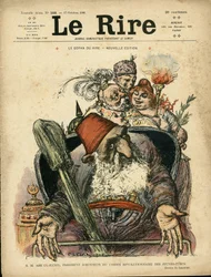 Charles Leandre (1862-1934) illusztrációja a Le Rire borítójára