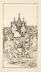Trial of the Knave of Hearts, illusztráció: Alice Adventures Under Ground, pub. 1886 (fax)