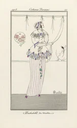 Reggeli negligee, Costumes Parisien, pub.1913 (stencilnyomat)