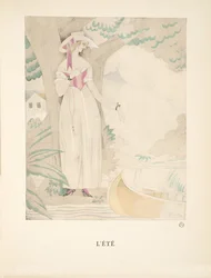 Lété, a divattányérok gyűjteményéből, 1922 (pochoir print)