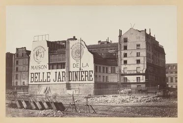 La Belle Jardinère: a Rue de la Cité-n található üzlet a bontás során, Párizs