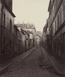 Rue Neuve-Coquenard a Rue Lamartine-ról, 1870-es évek.
