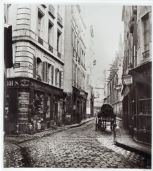 Rue Saint-Severin, a Rue de la Harpe-ról, Párizs, 1858-78