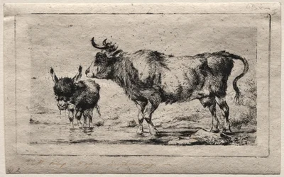 Tehén és szamár, 1849.
